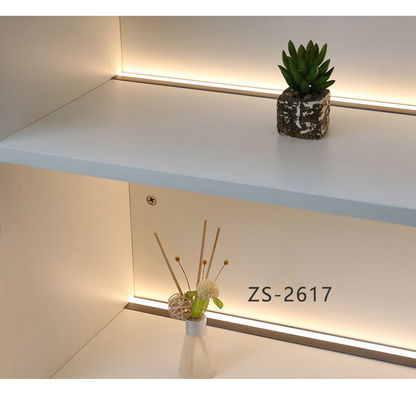 3500K อัลลูมิเนียมสีขาวอบอุ่น LED แสงตู้สําหรับโชว์