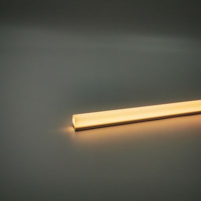 โมเดิร์น Warm 3500K 900LM Sliver / สีดําอลูมิเนียม Single Glass Shelf Light สําหรับกระจก 6-8MM
