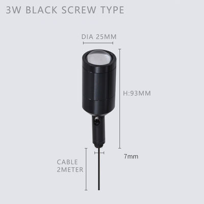 ไฟฉายเพดาน LED 3W โมเดิร์น 3000K-6000K อลูมิเนียม 80Ra อายุ 30 000 ชั่วโมง