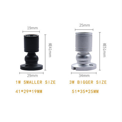 ไฟสปอต LED 3W ที่ทันสมัยที่มีอุณหภูมิสีปรับได้