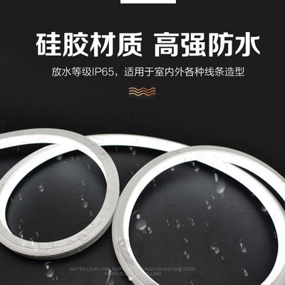 1000lm DC 12V IP55 สีซิลิโคน Led Strip Light สําหรับการตกแต่งภายในและภายนอก