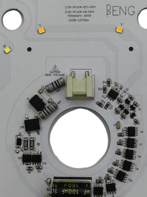 270 มิลลิเมตร หมุน LED ปรับเปลี่ยนแสงเพดาน 120v อลูมิเนียมพร้อม FCC,ETL,CB,CE,LVD,EMC ใบรับรอง