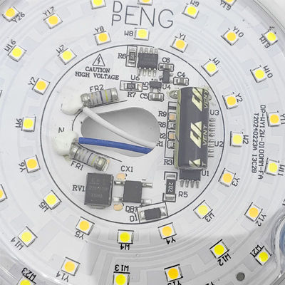 Dia100mm Round Pcb Board 12w 15w AC 110V 120V 230V 3.93' Retrofit Light Kit For Ceiling Flush Light Ceiling Fan Light Panel PCB 18W 3000K 6000K 1800LM 120V CRI90 ปรับความดัน