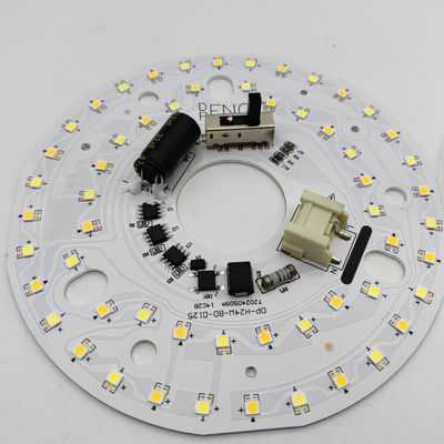 Dia125mm 4.9inch 24W LED Ceiling Fan Light Kit Retrofit คิทเปลี่ยนไฟเพดาน 5CCT 3000K 3500K 4000K 5000K 6000K ปรับได้ 12W 18W 24W สวิตช์, 2800LM 120V ETL 2 4 วัตต์