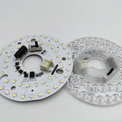 Dia125mm 4.9inch 24W LED Ceiling Fan Light Kit Retrofit คิทเปลี่ยนไฟเพดาน 5CCT 3000K 3500K 4000K 5000K 6000K ปรับได้ 12W 18W 24W สวิตช์, 2800LM 120V ETL 2 4 วัตต์