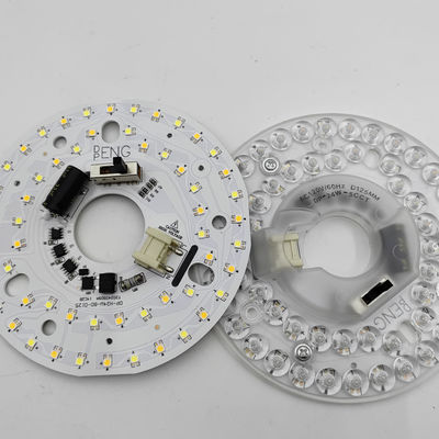 Dia125mm 4.9inch 24W LED Ceiling Fan Light Kit Retrofit คิทเปลี่ยนไฟเพดาน 5CCT 3000K 3500K 4000K 5000K 6000K ปรับได้ 12W 18W 24W สวิตช์, 2800LM 120V ETL 2 4 วัตต์