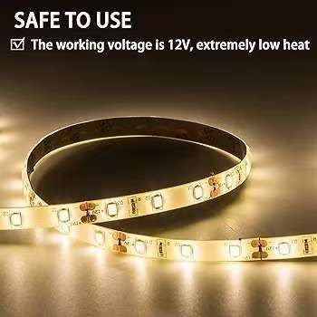 ไฟ LED สเตรปแบบยืดหยุ่น 600 หน่วย LED สเตรป LED กันน้ํา 12 วอลท์ LED สเตรป แพ็ค 16.4 ฟุต / 5 เมตร สําหรับงานเลี้ยงบ้านพักในบ้านตกแต่งภายในภายนอก กันน้ํา ขาว 1 แพ็ค