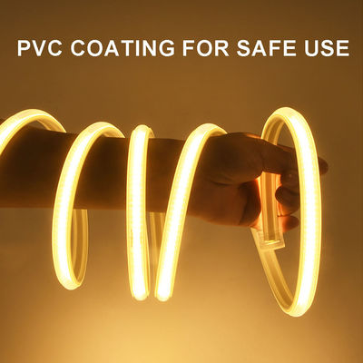 110V 220V กันน้ํา COB สายแสง LED สายไฟ LED พร้อมพีวีซีคลอม ปรับแต่ง สีฟ้า / สีน้ําแข็ง สีฟ้า / สีขาว / สีเขียว / สีม่วง / สีทอง / สีชมพู