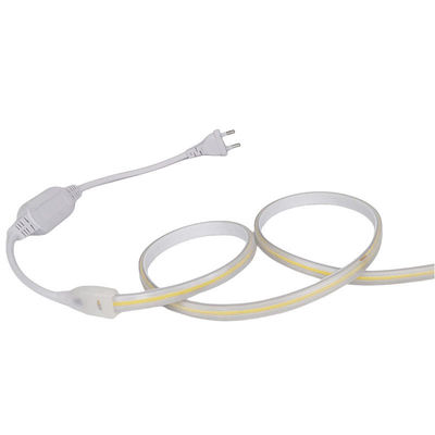110V 220V กันน้ํา COB สายแสง LED สายไฟ LED พร้อมพีวีซีคลอม ปรับแต่ง สีฟ้า / สีน้ําแข็ง สีฟ้า / สีขาว / สีเขียว / สีม่วง / สีทอง / สีชมพู