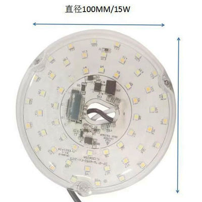 Dia100mm Round Pcb Board 12w 15w AC 110V 120V 230V 3.93' Retrofit Light Kit For Ceiling Flush Light Ceiling Fan Light Panel PCB 15W 90 Dimmable แผนที่เปลี่ยนไฟฟ้า