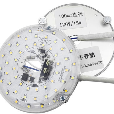 15W 100MM LED ไฟเครื่องสําหรับห้องรับประทานอาหาร 120V ผนังลมเพดาน Kit Retrofit ด้วย DOB โมดูล LED ลมเพดาน แปลงแสง