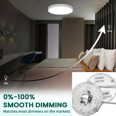 15W 100MM LED ไฟเครื่องสําหรับห้องรับประทานอาหาร 120V ผนังลมเพดาน Kit Retrofit ด้วย DOB โมดูล LED ลมเพดาน แปลงแสง