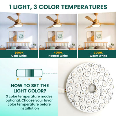 ไฮลูเมน 230V 15W 110MM 36V 3CCT อะไหล่ส่วนลมเพดาน พลอยกระทง PCB บอร์ด Driver ต่ํากว่า LED โมดูล ลดความเข้มและปรับสี