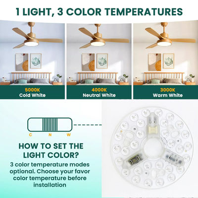 ERP โมดูล LED Rosh 5CCT 12W/18W/24W DIP Switch ลมปรับแสงเพดานด้วยพลังงาน Witch แทนโมดูล LED