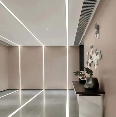 โปรไฟลอลูมิเนียม anodizing สําหรับ LED Strips Plaster-ใน LED อลูมิเนียมช่อง