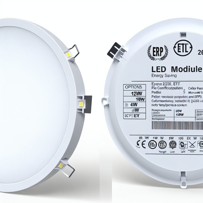 ไฟแผง LED ทรงกลม 24W พร้อม CCT ที่ปรับได้ ได้รับการรับรอง ERP ETL