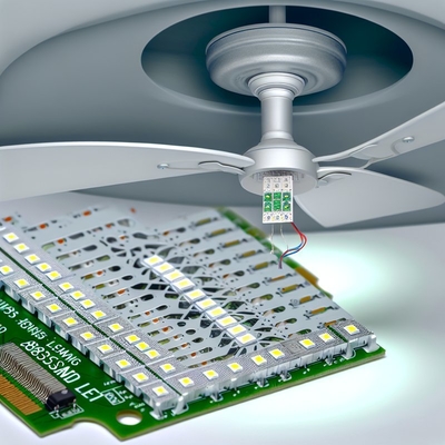 แปลงไฟ LED พัดลมเพดาน - PCB อลูมิเนียม, 2835 SMD LED, 3000K