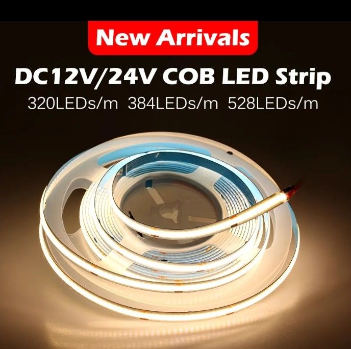 COB สเตรป ไลท์ รถ LED สเตรป ไลท์ 320led 384led 480led 528led 768leds RGB COB Led สเตรป ไลท์ สําหรับโปรไฟลอลูมิเนียม