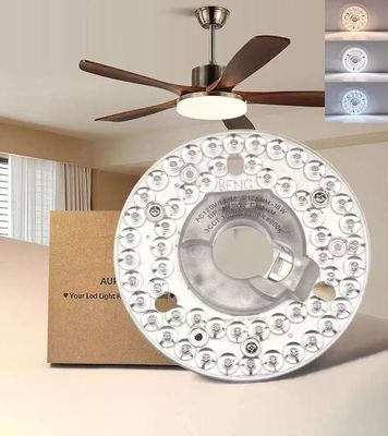 4.92 วงจรลมเพดาน Led Light แทนสําหรับลมเพดานลมพัดลมปรับปรับเพดาน, 18W 3CCT 3000K 4000K 6000K 1500LM CRI90 การแก้ไขที่ประหยัด